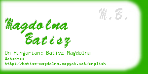 magdolna batisz business card